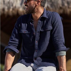 OUTERKNOWN The Slowdown Shirt blue size S/P NWT‎ in packaging